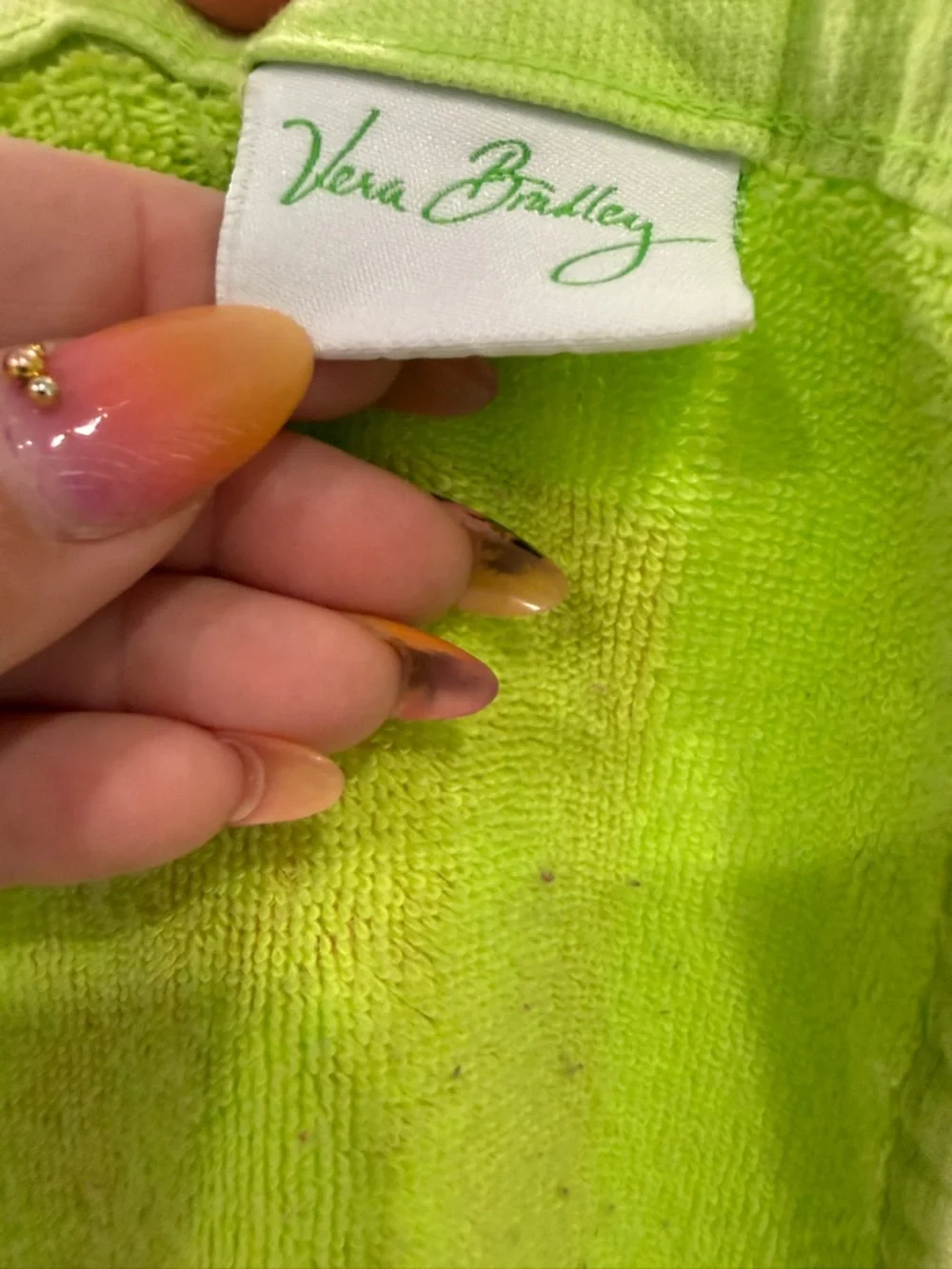 Vera Bradley Beach Towel in Paisley In Paradise Pink Lime Green OS